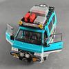 1:24 Mitsubishi Delica Off Road MPV Legierung Druckguss Modell Sound und Licht Spielzeug Haus Trendiges Ausstellungsstück Kinder Spielzeug Geschenk für Jungen