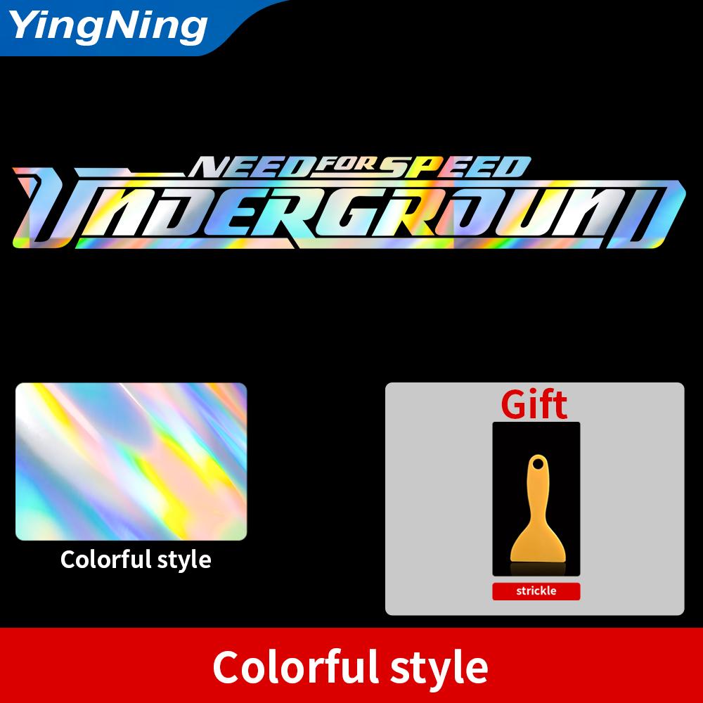 Need Speed Racing Videospiel Stil Autoaufkleber Underground Vinyl Windschutzscheiben-Aufkleber Wasserdicht Reflektierend Auto-Fensterbanner