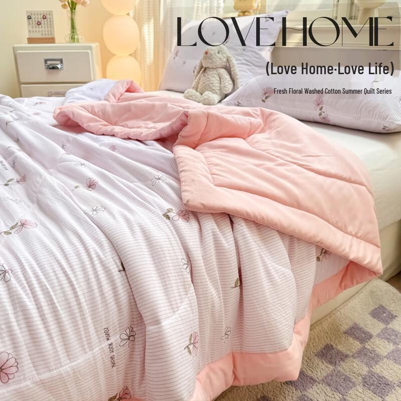 Jieliya Floral Print Summer Air-Conditioning Quilt