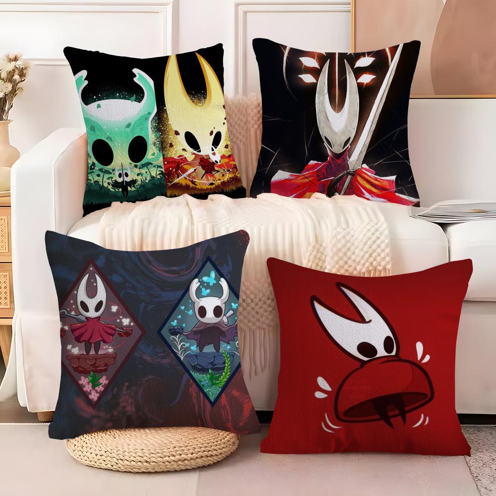 Metroidvania Game H-Hollow Knight Pillow Case Linen Pillow Case Sofa Home Decor Cushion Cover Cushion Cove