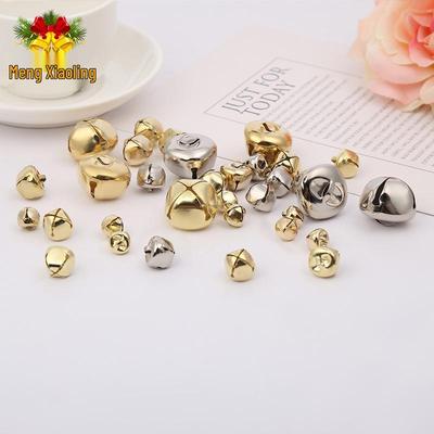 Creative DIY Metal Cross Jingle Bells Keychain Accessories - Christmas Decoration 0.6-2cm