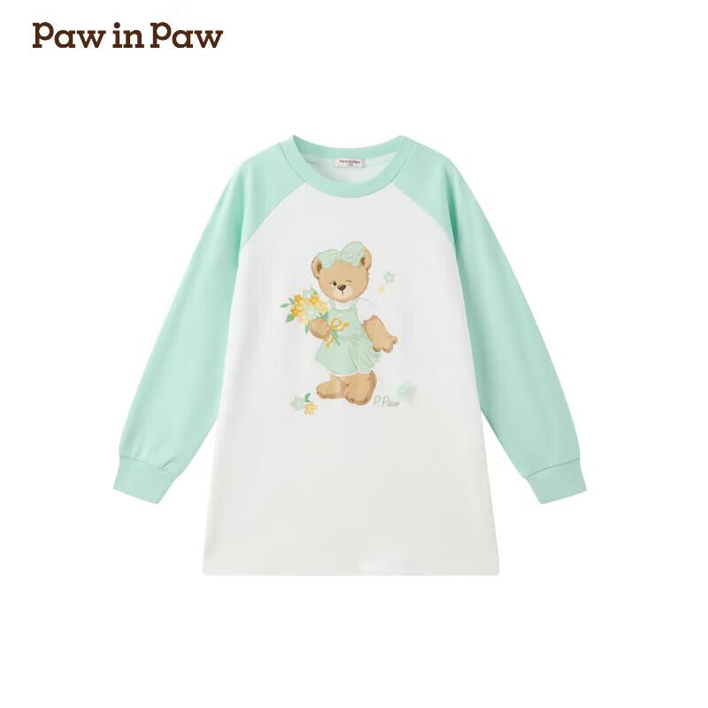 PawinPaw Girls  Cartoon Bear Printed Long-Sleeve T-shirt 120