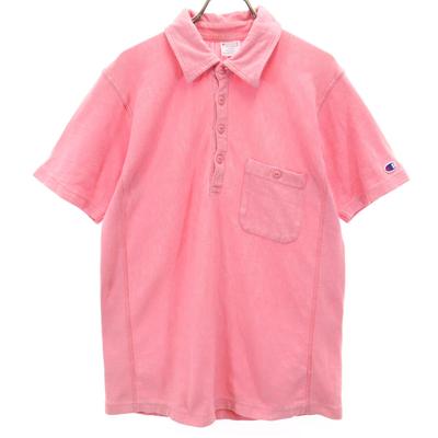 Kurzarm-Poloshirt L rosa Herren Gebraucht