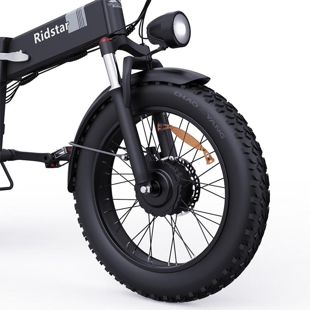Elektrisches Fahrrad Ridstar H20 Pro 1000Wx2 Motor Faltbares Elektrofahrrad für Erwachsene 48V 23AH LCD-Display Höchstgeschwindigkeit 45 km/h 20"x4.0" Reifen