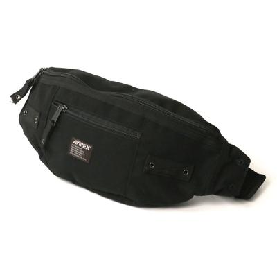 AVIREX Série Eagle Bolsa de Corpo, Quadril e Cintura para Homens e Tamanho AVX3521 Bolsa, Bolsa, Mulheres, F, Preto,