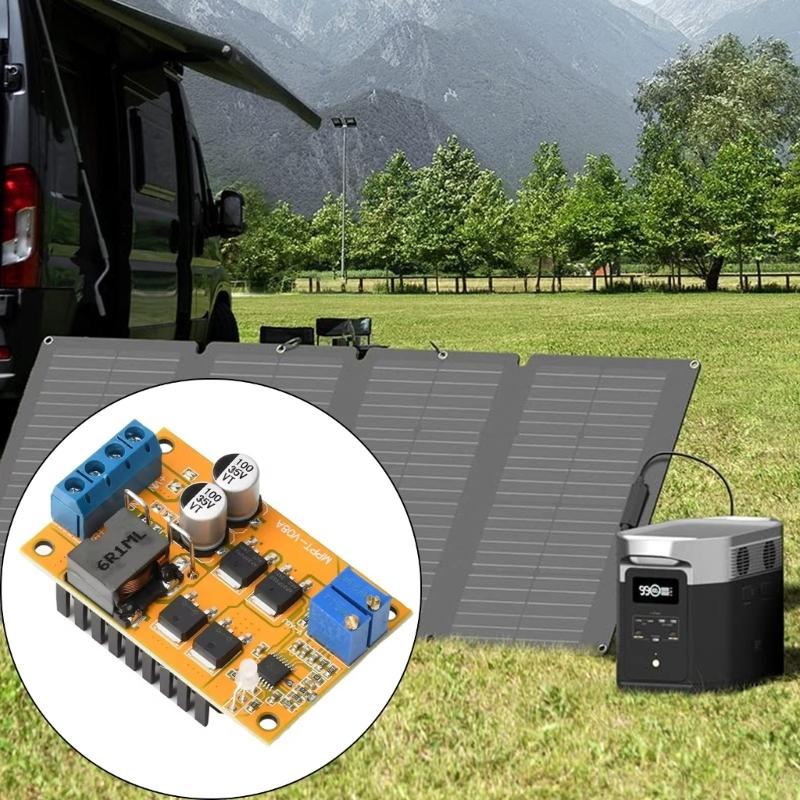 Compactly Solar Controller Board MPPT Solar Regulator 9V-24V Input To 5V-26V Output 5A 100W Charging Module for Home