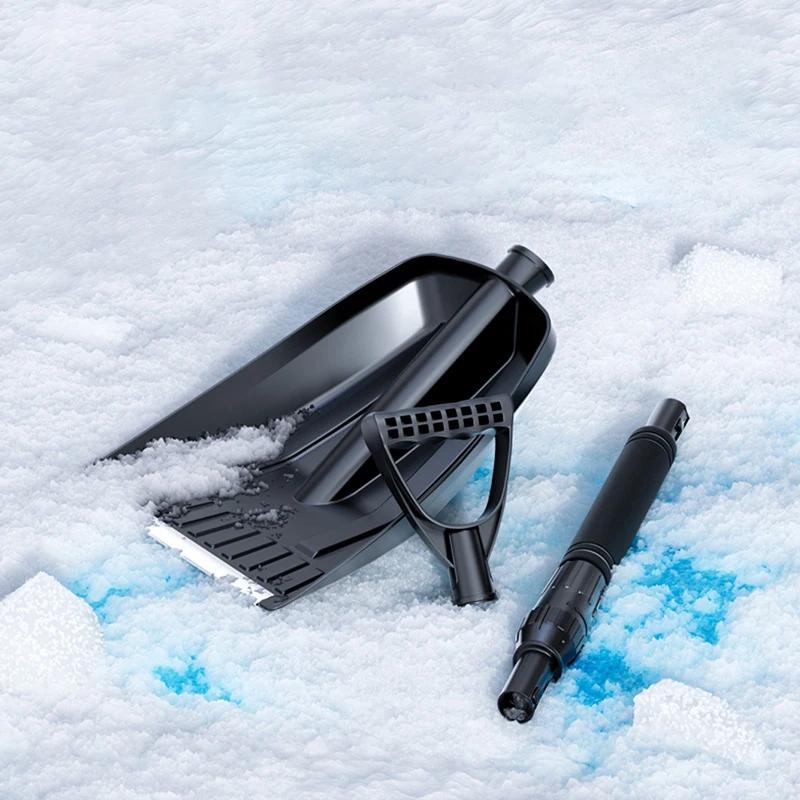 Telescopic Snow Remover Tool - Retractable Outdoor Aluminum Alloy Ice Shovel, Camping Garden Survival Shovel Tools