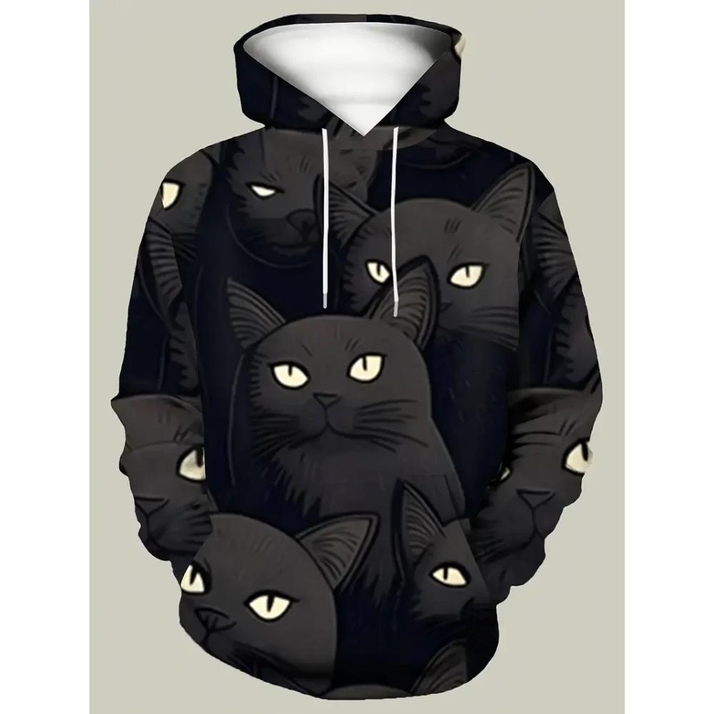 Men's Animal Print Versatile Comfort Sweatshirt Casual Simple Hoodies Sweatshirts Men’s