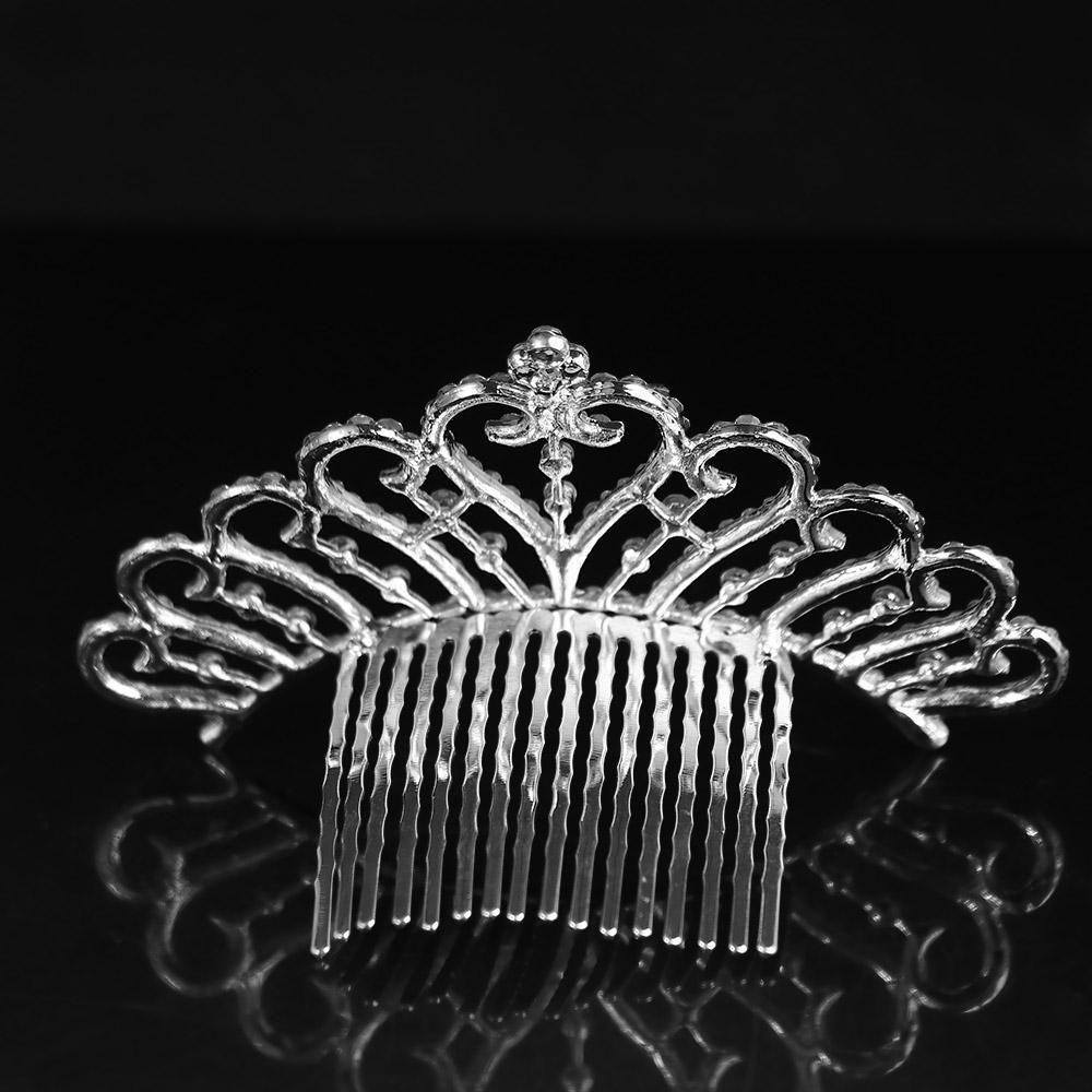 Stylish For Girls Sweet Tiara Ornaments Crown Hair Comb Fashion Accessories Hair Styling Accessories Headwear Wedding Jewelry