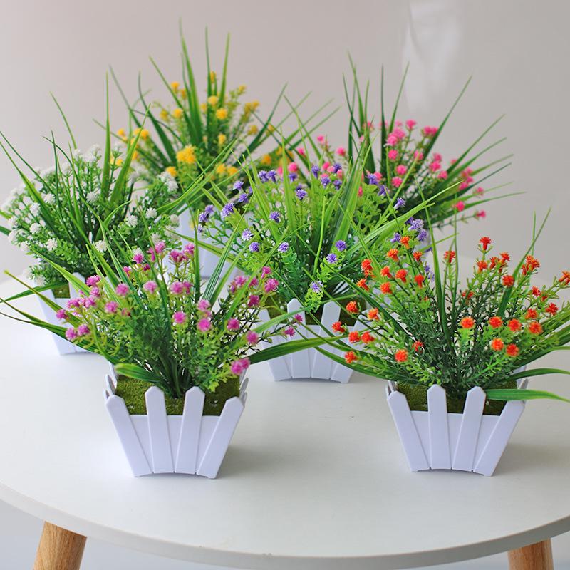 Eucalyptus Bonsai Artificial Green Plant for Home Decoration