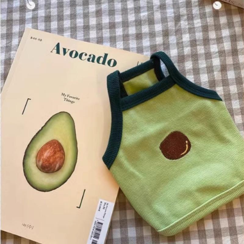 Cat Clothes Cute Summer Avocado Outfit Dress Up For Persian Cat Siamese Kitten Platinum Gradual Layer Cat Change Accessories