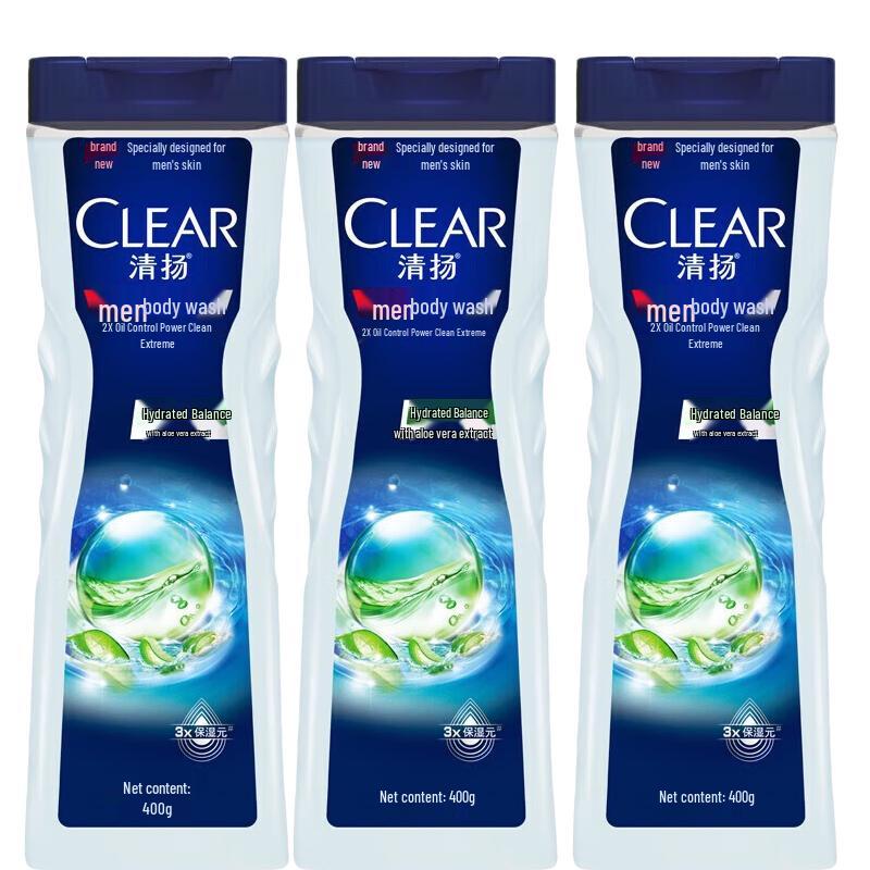 CLEAR Men s Hydrating Balance Oil Control Shower Gel