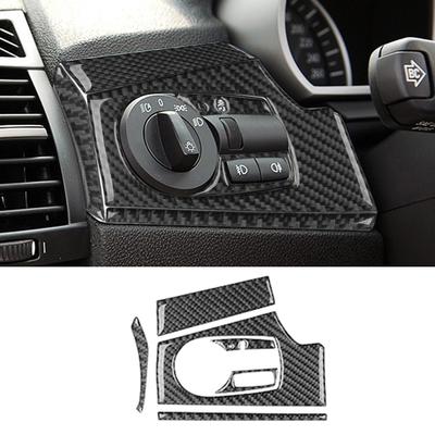 Für BMW Z4 2003-2008 Carbon Fiber Innen Scheinwerfer Schalter Taste Abdeckung Trim