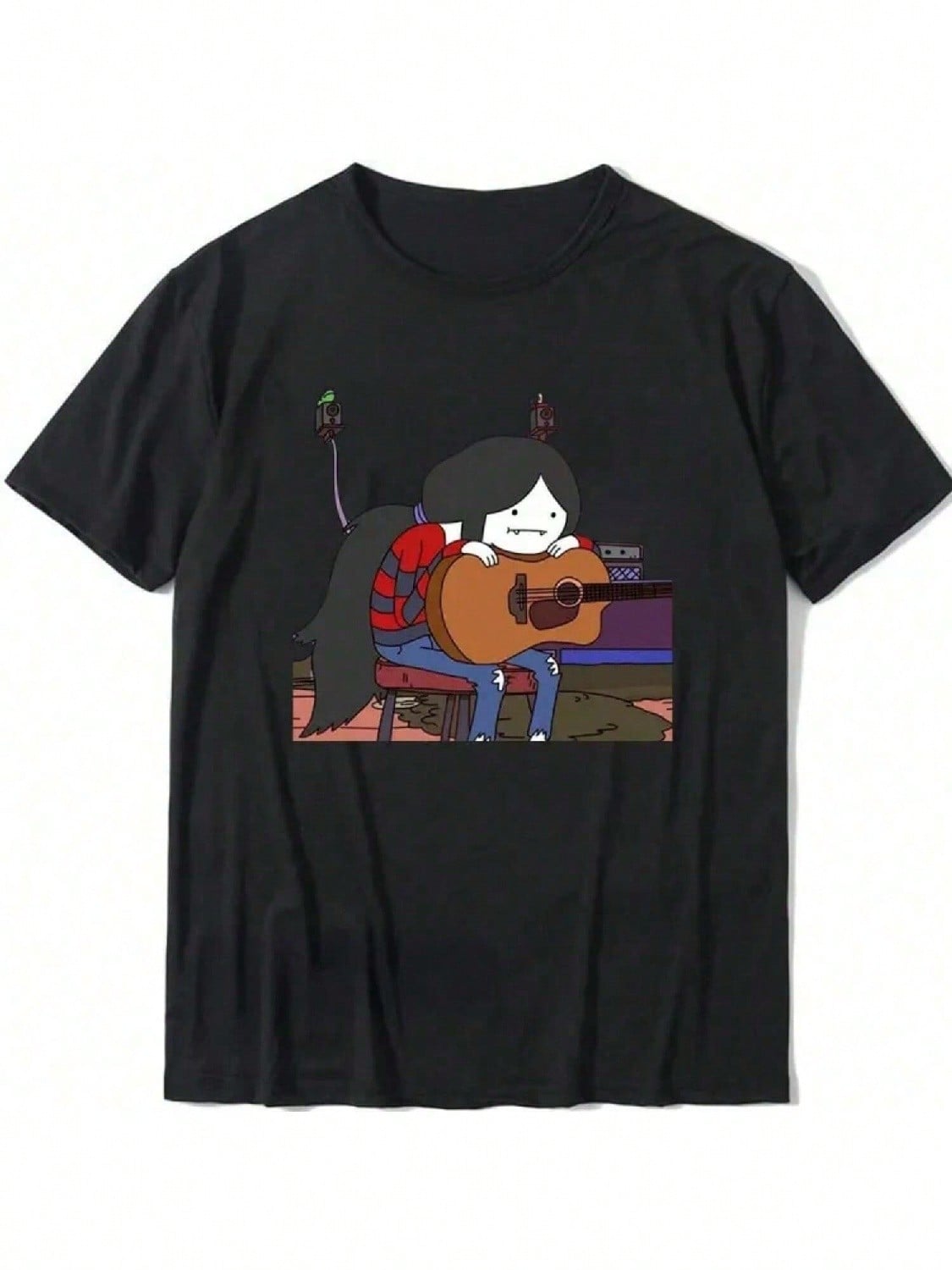 Anime T-Shirt Marceline Vampire Queen Live At Candy Tavern Short Sleeve Funny Design Aesthetic unisex Tumblr T Shirt S