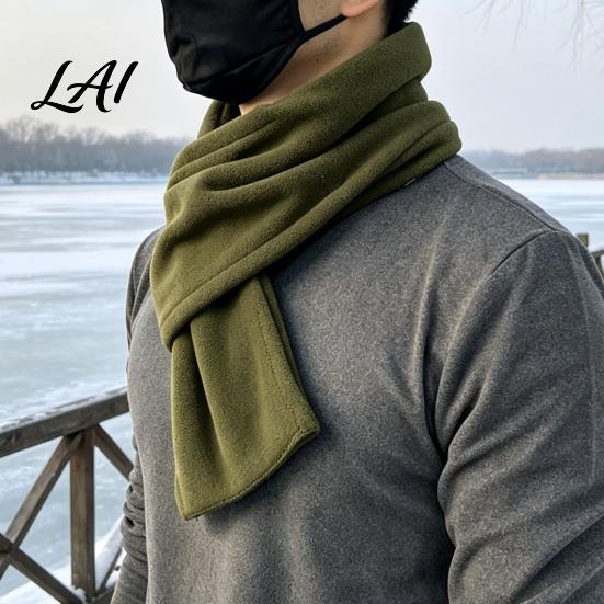 Outdoor Cycling Neck Cover Unisex Polar Fleece Scarf for Winter Warmth Thickened Soft Warmer Lightweight Winter Accessories with Cross-Interleaving