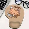 Comfortable Cat Mouse Mat Cute Cartoon Wrist Support Pad Black Cat Animal Mouse Pad  Home Office