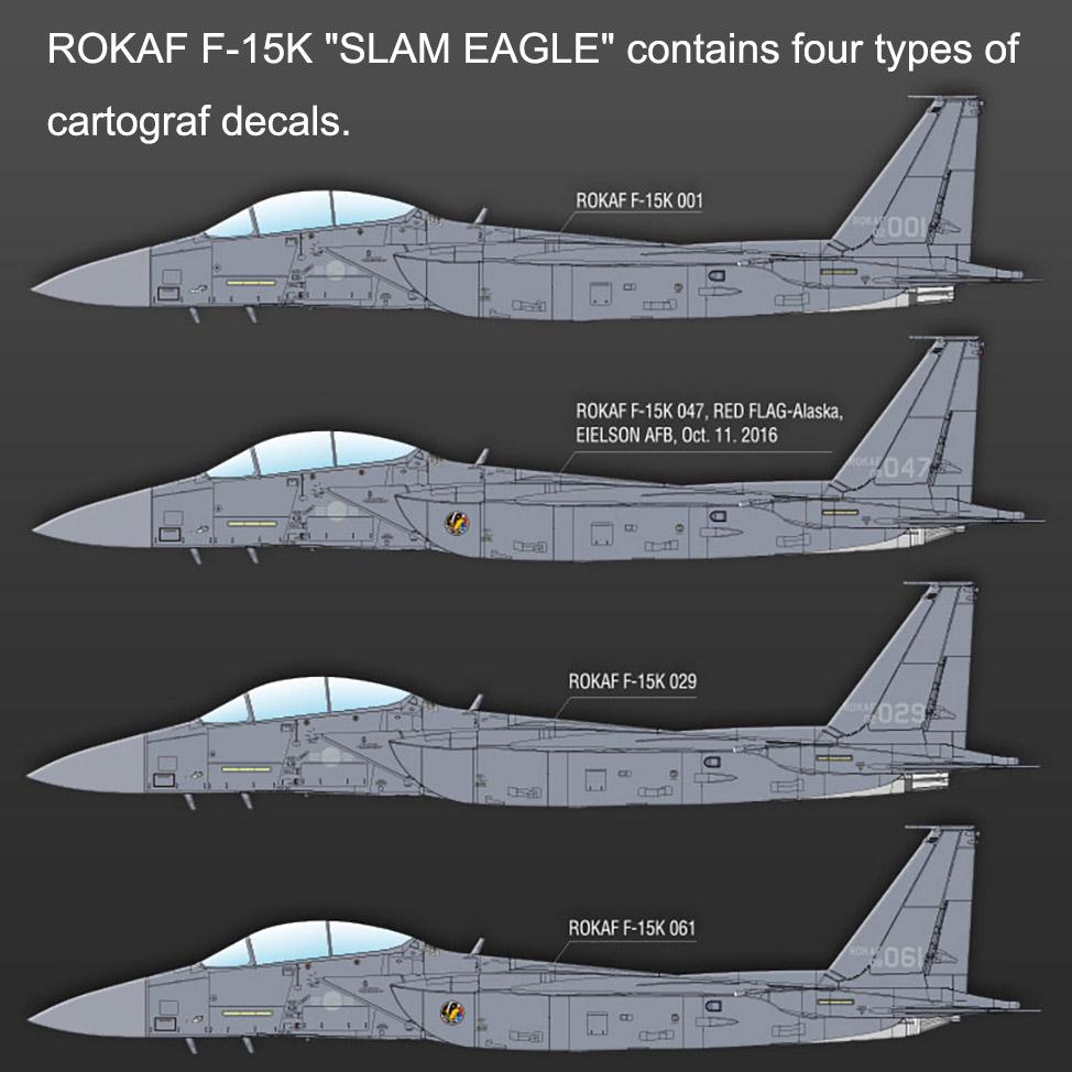1/72 ROKAF F-15K SLAM EAGLE #12554 Academy Model Kit DIY Assembly Puzzles Military Building Blocks Toy
