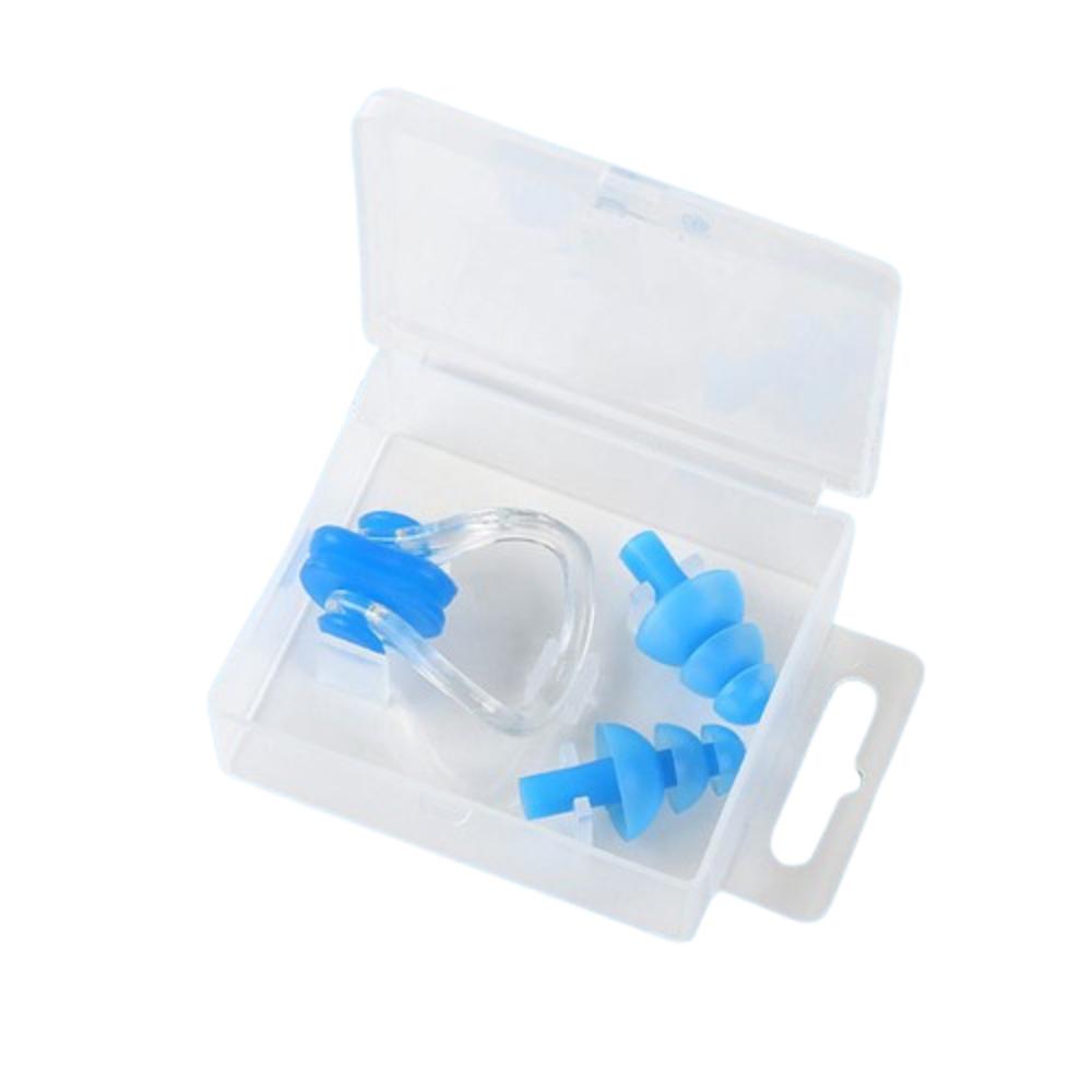 Silicone Swimming Earplug Nose Clip Soft Nose Protector Clip Silicone Noise Earplug Children