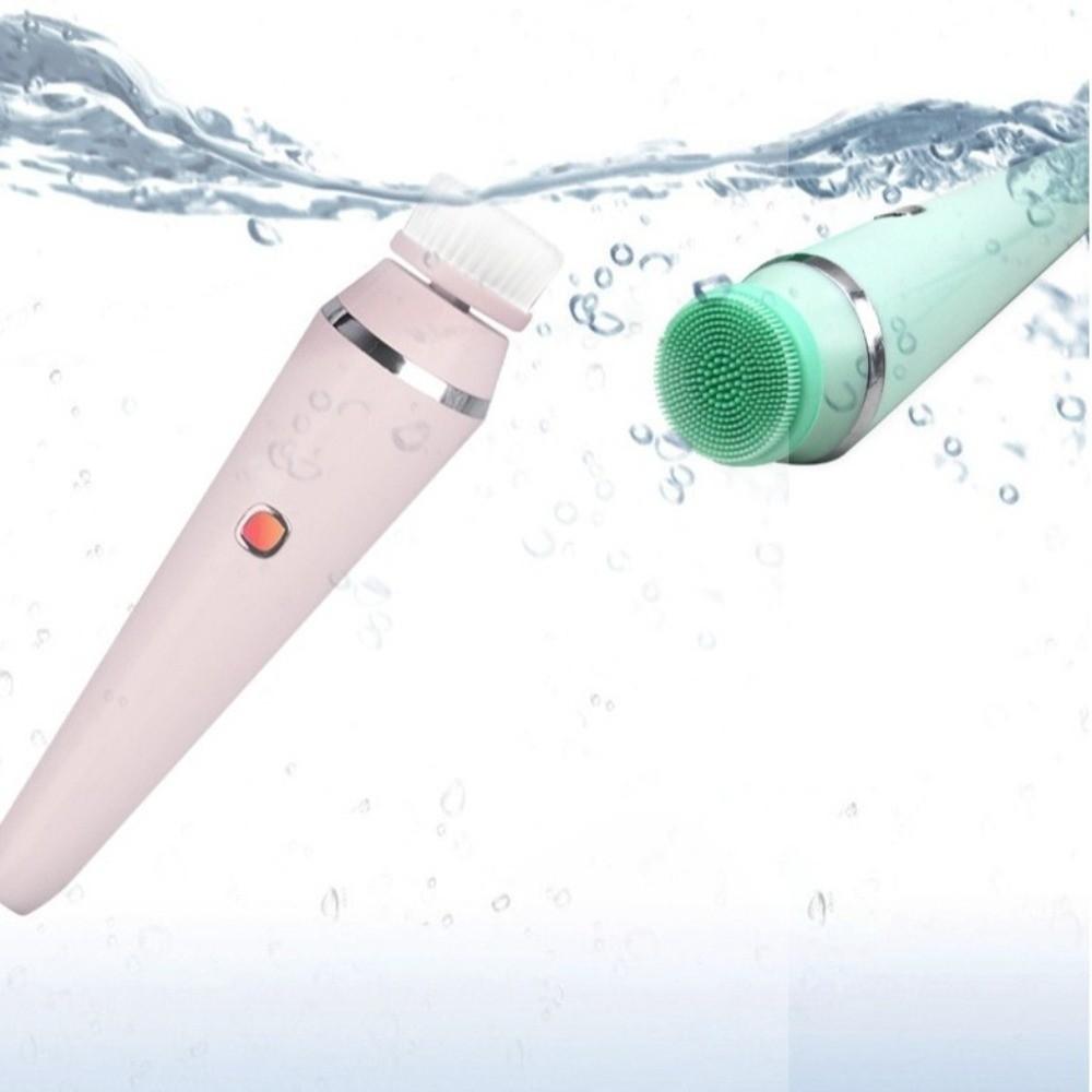 4 Replaceable Brush Heads Face Cleansing Device Silicone Face Scrubber Daily