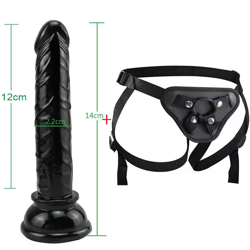 MoDi Mini Women Panties Realistic Penis Cock Strap-On Strapon Dildo Small Dildo Belt Harness Sex Toys for Lesbian