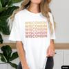 Retro Wisconsin T Shirt 70s Style Midwest Cool Travel Souvenir