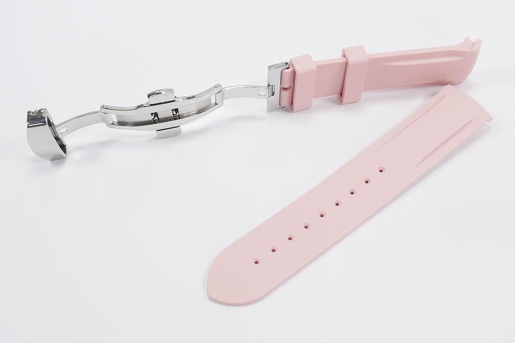 Swatch x OMEGA Exclusive Rubber Strap with D-Buckle (Light Pink)