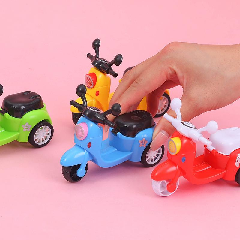 Simulation Mini Inertial Three Wheel Motorcycle Model Children Toy For Sensory And Cognitive Development