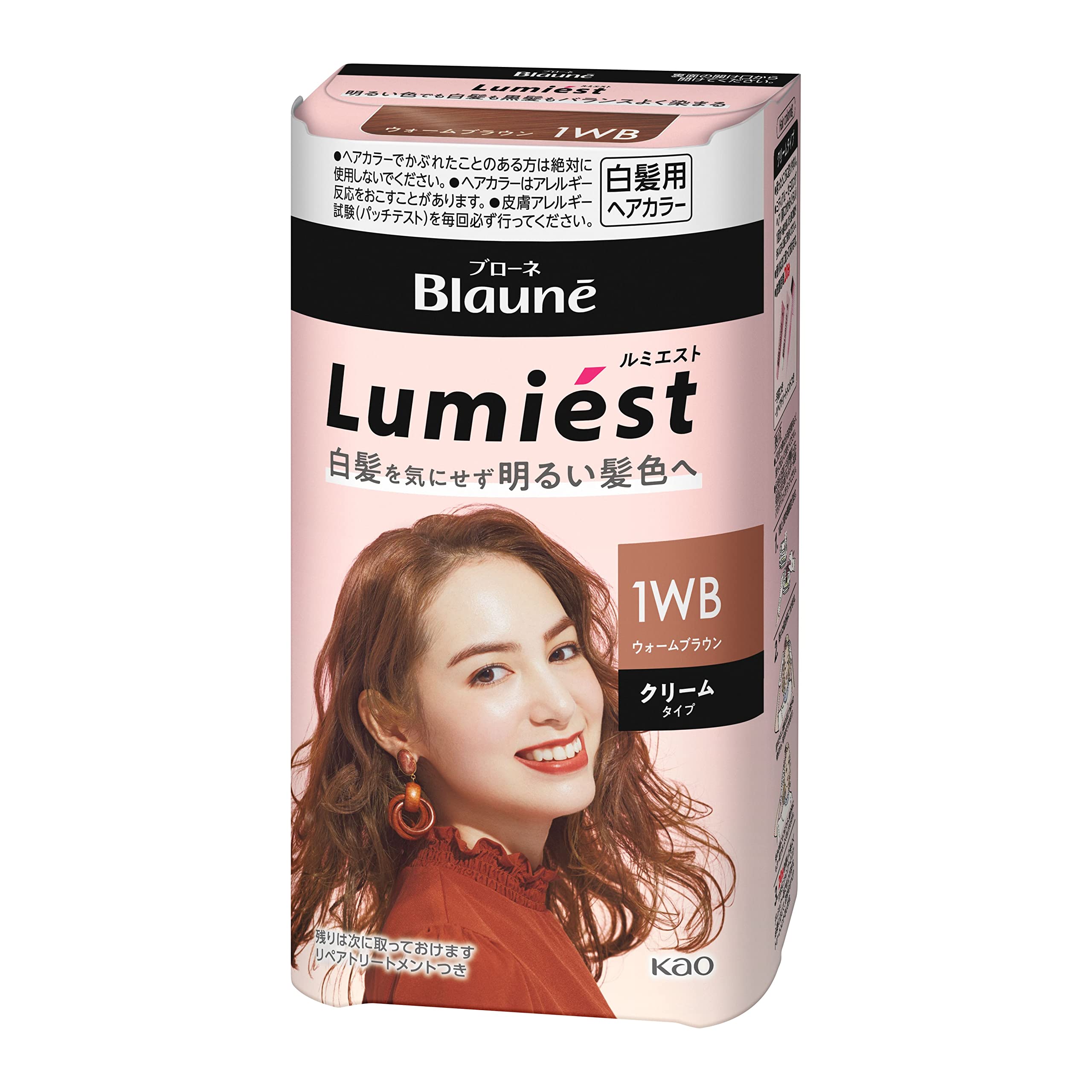 

Blonde Lumiest Hair Warm Brown Enjoy bright hair color without worrying about gray hair Warm Brown 108g Color, 1WB, [Quasi-drug]. hair. Cream-type