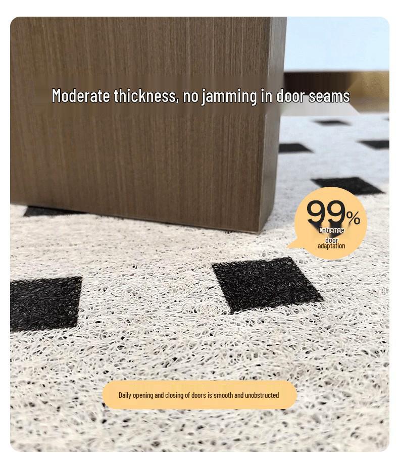 French Silk Coil Non-Slip Entrance Mat