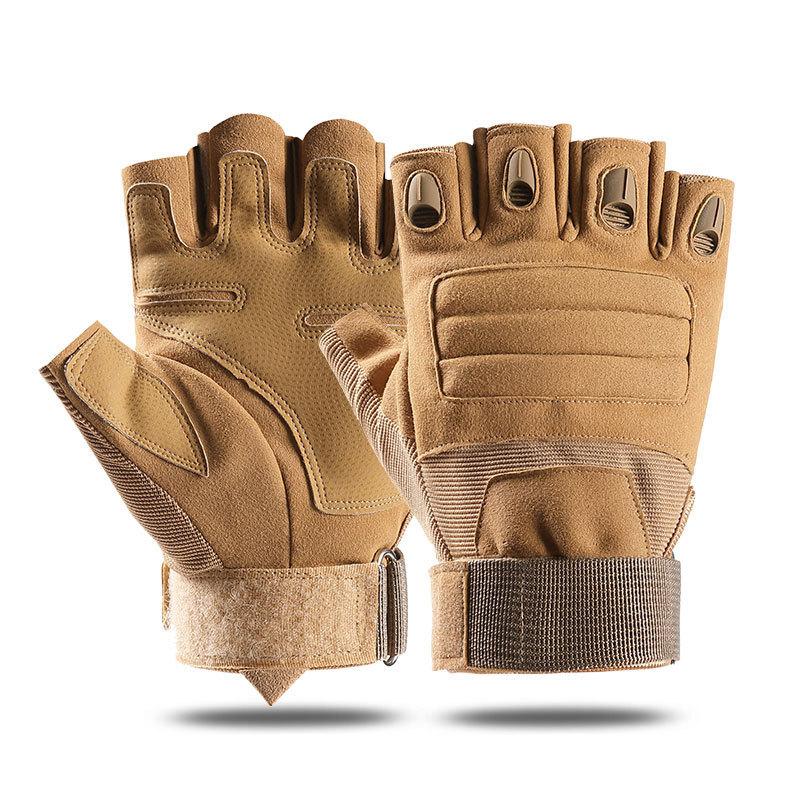 Tactical Gloves Outdoor Cycling Men and Women's Sports Fitness Training Non Slip Breathable Wear-resistant Performance Half Finger Gloves