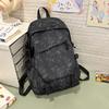 Student Large Capacity Schoolbag Women's Tie-Dye Printed Backpack