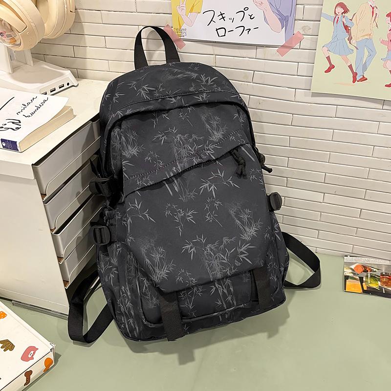 Student Large Capacity Schoolbag Women's Tie-Dye Printed Backpack