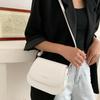 Sac à bandoulière de selle en cuir PU pour femmes, sac à main Simple à rabat de couleur unie, pochette