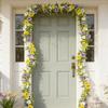 Flexible Artificial Pansy Vines UV Resistant Pansy Eucalyptus Vines  Garden Decor