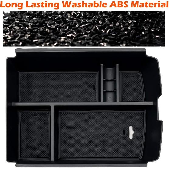 JOJOMARK For VW Atlas And Cross Sport Accessories Center Console Organizer 2018      Ert ABS Armrest Box Secondary Storage (Not Fit For 2024)
