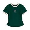 Women's 5A Antibacterial Ice Porcelain Cotton T-Shirt with Bowknot Embroidery