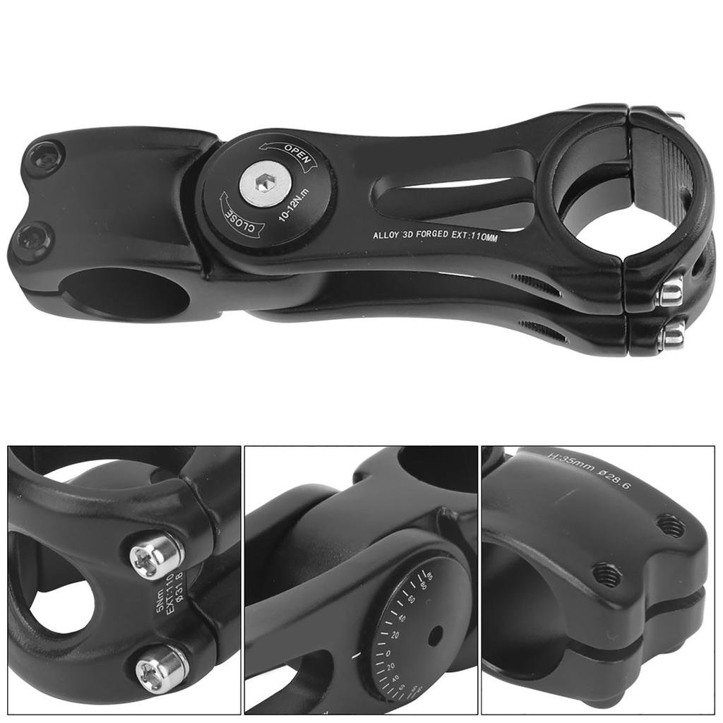 Verstellbarer Aluminiumlegierung Fahrradlenker Vorbau für Mountainbike Fahrradteile Fahrradzubehör(31.8*115 )