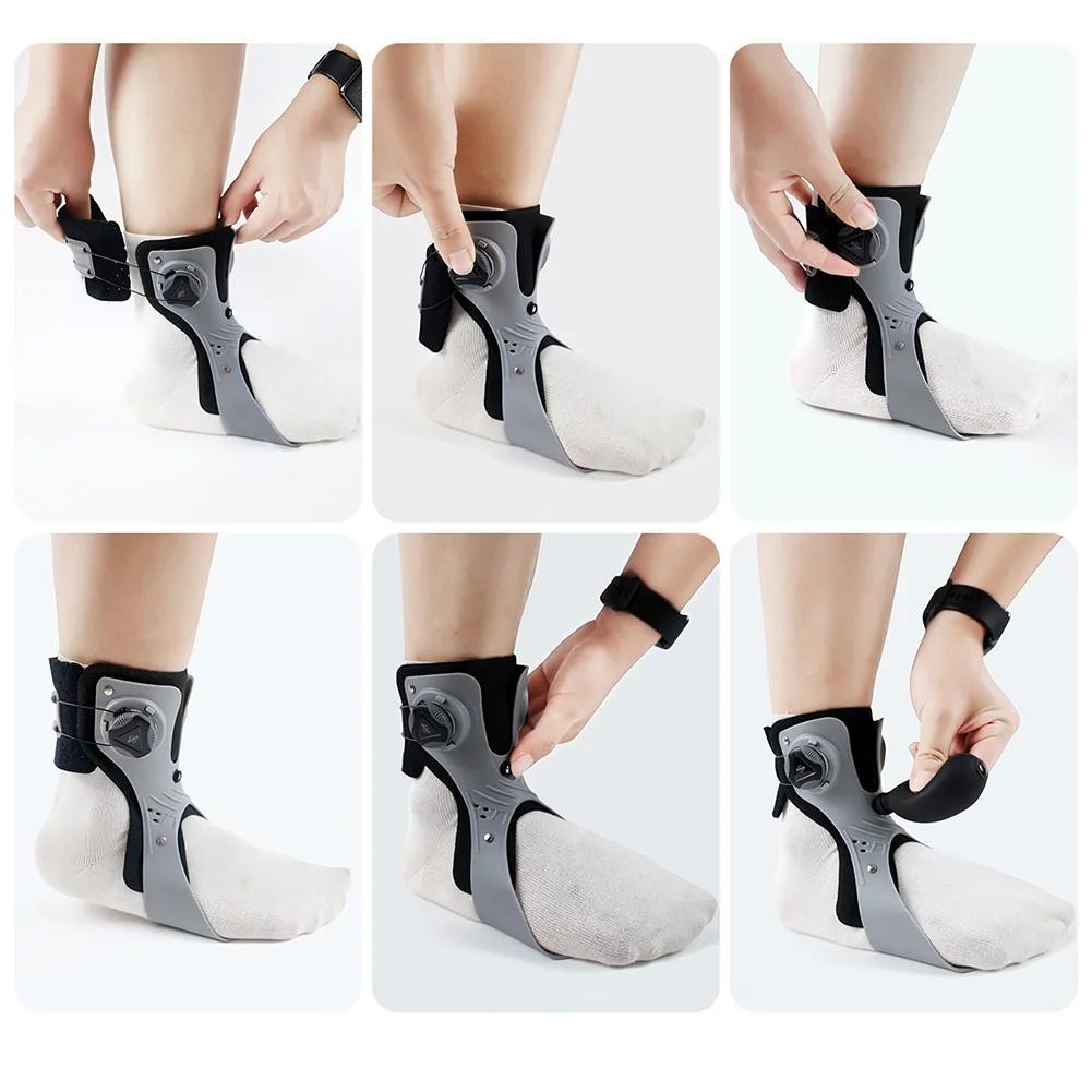 Ankle Foot Orthosis Foot Drop Support Brace Weightlight Easy Wearing Adjustable Tightness Improve Foot Drop for Paralysis