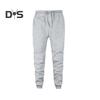 Pantaloni sportivi da uomo, tinta unita, con elastico alla caviglia, pantaloni larghi, con coulisse e cuciture rinforzate sulle tasche, per l'esercizio quotidiano