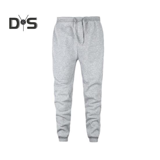 

Мужские спортивные брюки, однотонные, с резинкой на щиколотке, свободные брюки с завязками на талии и усиленными карманами для ежедневных тренировок M серый