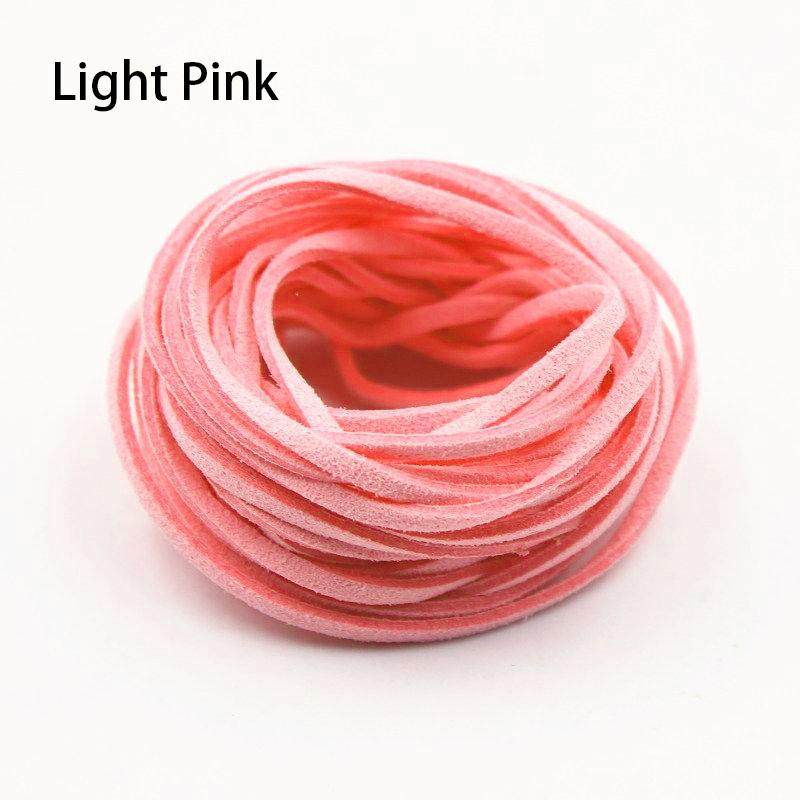10 Meters 3mm Flat Faux Suede Braided Cord Korean Velvet Leather DIY Handmade Beading Bracelet Jewelry Making Thread String Rope