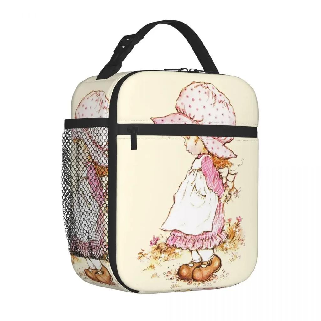 Sarah Kay Girl Country Life Cartoon Thermal Insulated Lunch Bag School Reusable Bento Box Cooler Thermal Food Box