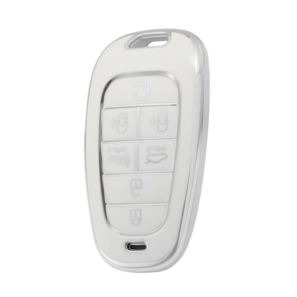 

TPU Key Case for Hyundai Palisade 2023 Tucson Santa Fe 2021 2022 Atos Solaris Prime Nexo Sonata Staria Ioniq Car Key Cover
