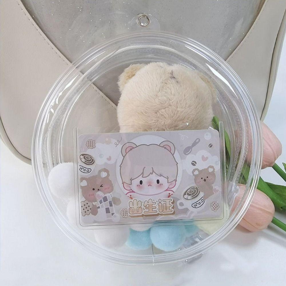 Multicolor Doll Display Box 10cm Doll Storage Case Mini Clear Outdoor Bag