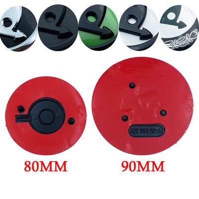 2Pcs 80MM/90MM 3D Car Emblem Badge Hood Front Rear Trunk Logo For Fabia 1 2 Octavia A7 RS Superb Rapid Yeti Karoq Vision