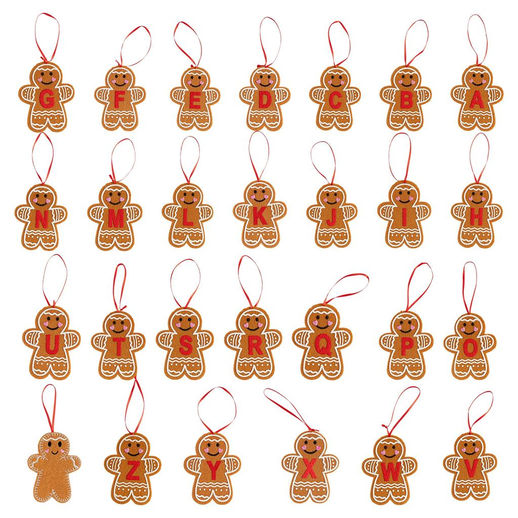 Christmas Letter Pendant, Gingerbread Figurines, Christmas Ornaments,Christmas Tree Decoration Pendant,Christmas For Children