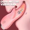 Realistisk dobbel tungestimulator sexleketøy G-punkt klitorisstimulator 18+ oppladbar klitorisstimulator Vibrator Voksenleker for kvinner