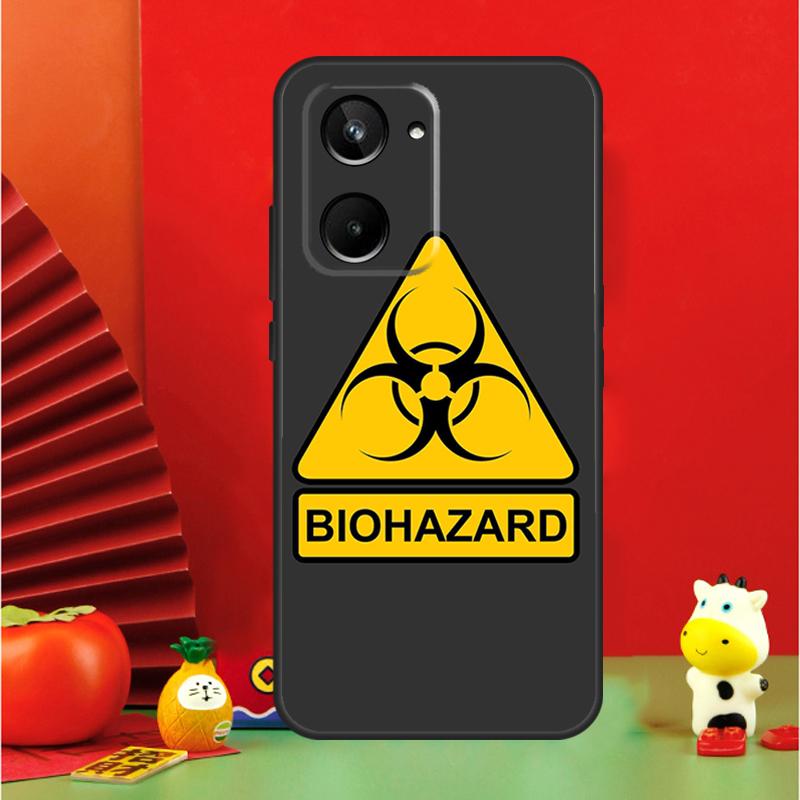 Biohazard Symbol Logo For Realme GT6 GT7 15 Pro 10 11 12 13 14 Pro Plus C65 C67 C63 C61 C55 C51 C53 C35 C75 Case