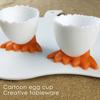 1Pcs Creative Egg Cup Holder Plastic Eggs Holder With Feet Eggs Separator Boiled Eggs Container Kitchen Supplies Cooking Tool
