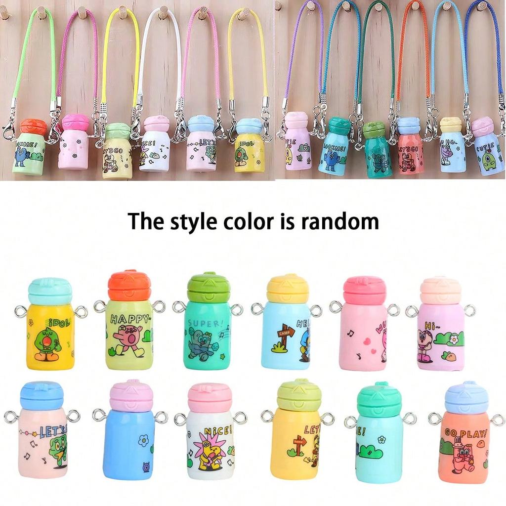 5pcs Accessories Clothes Miniature Things Doll Random Mini Cute Water Cup Shaped Bottle, Dollhouse Model Decoration Miniature Model Accessories